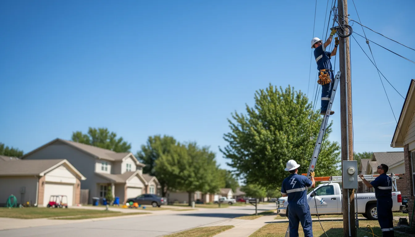 Residential electrician providing installation services in Truro, IA